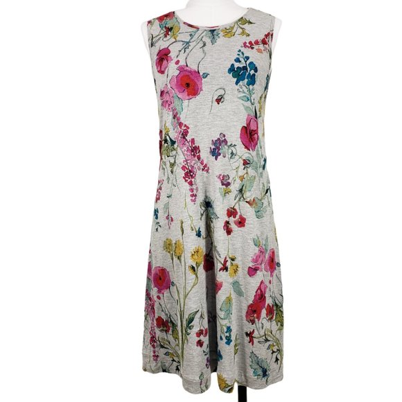 RACHEL Rachel Roy Dresses & Skirts - Gray Floral Rachel Roy Knit Open Back Dress Large
